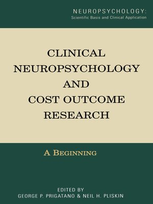 cover image of Clinical Neuropsychology and Cost Outcome Research